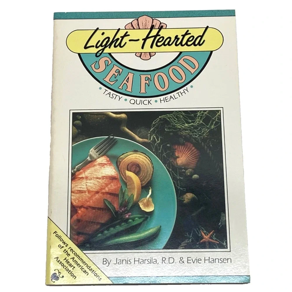 Light-Hearted Seafood Book By Janis Harsila & Evie Hansen‎ Vintage